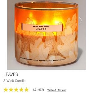 Bath & Body Works Leaves Candle